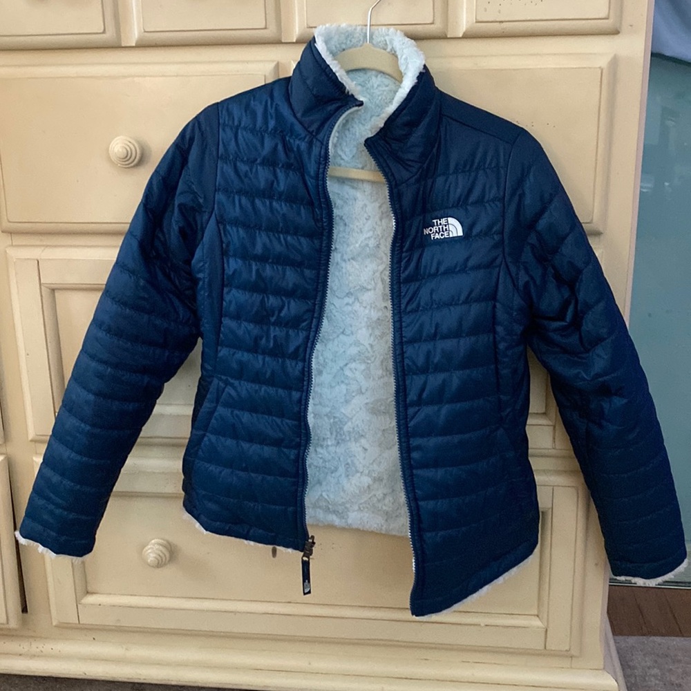 North Face reversible coat.